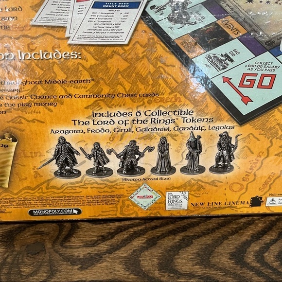 Hasbro Parker Brothers Monopoly, The Lord of the Rings, Trilogy Edition. 2003 - Picture 3 of 3